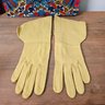 Vtg 1950s Mr John Golden Yellow Gloves, Margaret Smith Floral Bag, Velvet Purse And 2 Pr Of Vintage Gloves#107