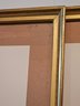 Lot Of 3 Modern Gold Frames With Glass 28.5 X 21.5  #134