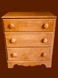 Vintage Solid Wood Chest Of Drawers 31 1/2'H X 27'W X 18'D #168