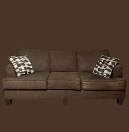 Nice Brown Fabric Sofa #174