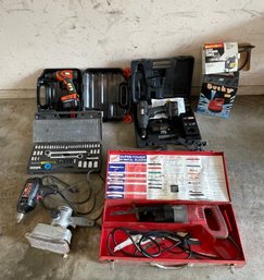 Large Lot Of Powertools All In A Good Working Condition And Socket Set #267