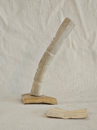 Hand Carved Antler Sculpture By Eskimo Artist John Okalik Signed  #141