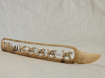 Inuit Dog Sledding Alaska Art Made By Local Artist #157