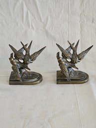 K & O Vintage Bookends Signed  #182