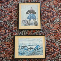 Lot Of 2 Vintage Prints #205