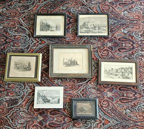 A Group Of Seven Vintage Wall Art Prints #214