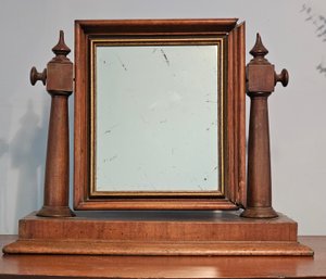 Antique Early American Dresser Or Toilet Mirror #238