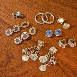 Lot Of 7 Vintage Clip-On Earrings #344