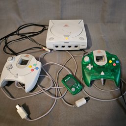 Sega Dreamcast Console W/Sega Dreamcast Controllers  #139