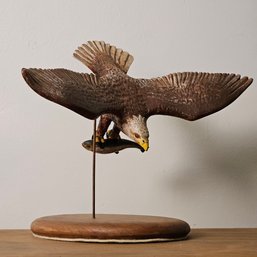 Bald Eagle Catching Fish Sculpture #51