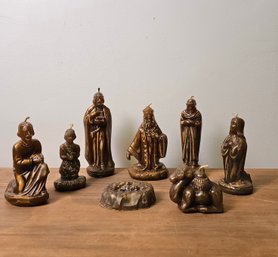 Vintage Nativity Candle Set  #118