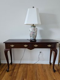 Bombay Company Console Table With Two Drawers (lamp Not Included) #54