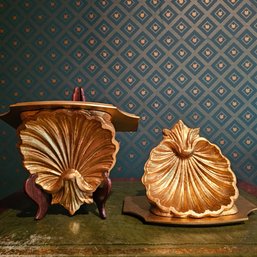 Fancy Italian Gilt Wood Seashell Sconce/bracket #73