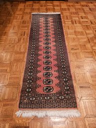 Hand Knotted Wool Royal Bokhara Runner 76' X 24 1/2' #85