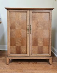 Contemporary Oak Cabinet Wardrobe With Square Details #16