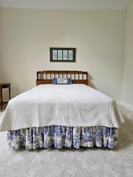 Super Clean Never Used Sealy Posturepedic Mattress And Box Spring Set, Solid Wood Headboard And Bed Frame #25