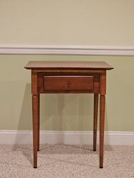 Yield House Pine Side Table With One Drawer #70