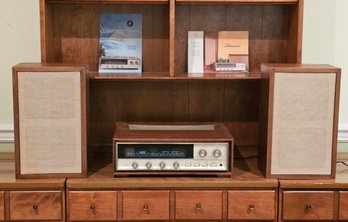 Fully Functional/tested MCM Sherwood S-7600 Stereo Receiver And H.H. Scott S-14 Wide-Range Speakers #91