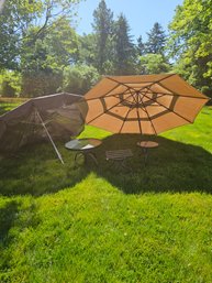Patio/garden Small Size Tables And Umbrellas #117