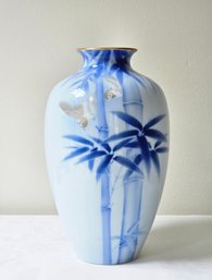 Beautiful Fukagawa Porcelain Vase 10 Inch (marked) #4