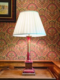 Baker Knapp And Tubbs Wooden Lamp 34 Inch #35