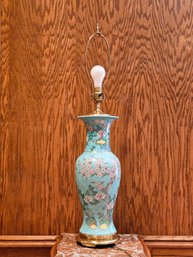 Elegant Japanese Hand Painted Table Lamp 32' Tall  #101