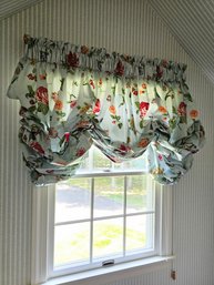 Beautiful Floral Design Balloon Shade/curtains One Panel  Window Size: 57 X 40 #117