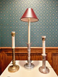 Lot Of 3 Vintage Table Lamps #138