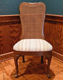 French Country Natural Rattan Back Side Chair 44'H X 20.5'W X 17'D  #178