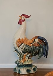 Large 29' Tall Ceramic Italian Rooster Sculpture  #22