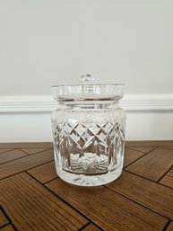 Waterford Crystal Lismore Lidded Biscuit Barrel (signed) #66