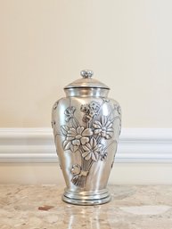 Salvucci Signed Jar With Lid 800 Silver 9.5' Tall #7