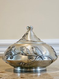 Salvucci Signed Bowl With Lid 800 Silver 8' Tall #8