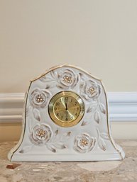 Golden Roses Lenox Table Clock #17