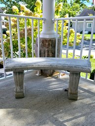 Concrete Curved Garden Bench #46