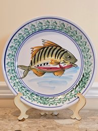 Large Italian Fish Platter Vietri #66