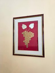 20 X 16 Vintage Italian Lire Collection Grape Cluster Framed Art #81