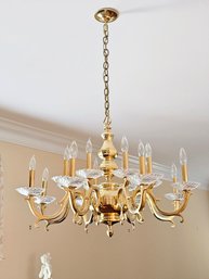 Venetian Chandelier In Murano Glass And Solid Brass   #100