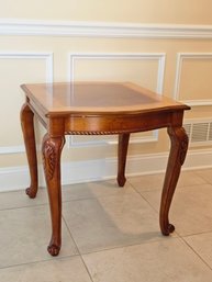 Beautiful Wood Coffee Side Table Queen Anne Style #109