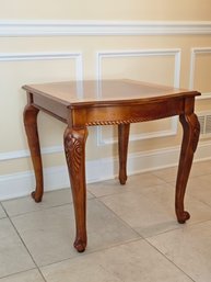 Wood Coffee Side Table Queen Anne Style #110