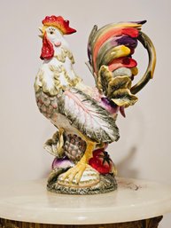 Fitz & Floyd Fine Ceramic Large Colorful Rooster Figurine #125