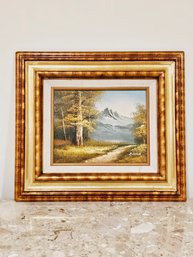 15 X 17 Vintage Artist Signed Canvas Wall Art Framed #162