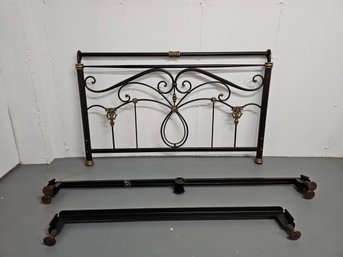 Lucinda Metal Headboard 38.5'H X 62.5'W And Bed Frame #173