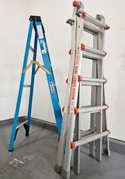 Little Giant Articulating Ladder And Werner Ladder  #201