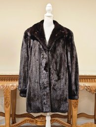 Knauers Mink Coat Size L - Excellent Condition  #208