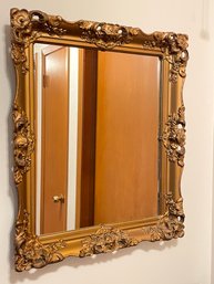 Beautiful Vintage Carved Wood Mirror 24 X 20 1/2  #158