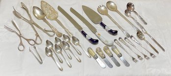 Lot Of Mix Vintage Flatware: Spoons, Forks Etc   #64