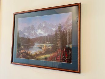 21 X 28 Seward Glacier Alaska By Tok Hwang  Artist Proof Print #123