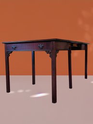 English Georgian Style Mahogany Jefferson Wood Working Console Extendable Dining Table #106