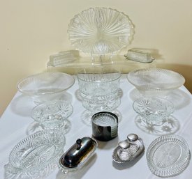 Beautiful Lot Of Mid-century Vintage Glassware #70